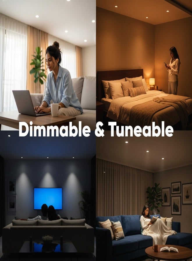 AZIOT Smart Trimless 12W COB Light with Driver, WiFi+BLE, Tunable & Dimmable, Alexa & Google Assistant Compatible, Warm White to Cool White, False Ceiling Light - Image 5